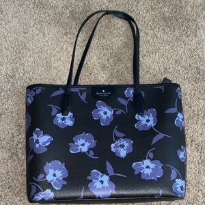 Kate Spade Black Multi Color Poppy Handbag